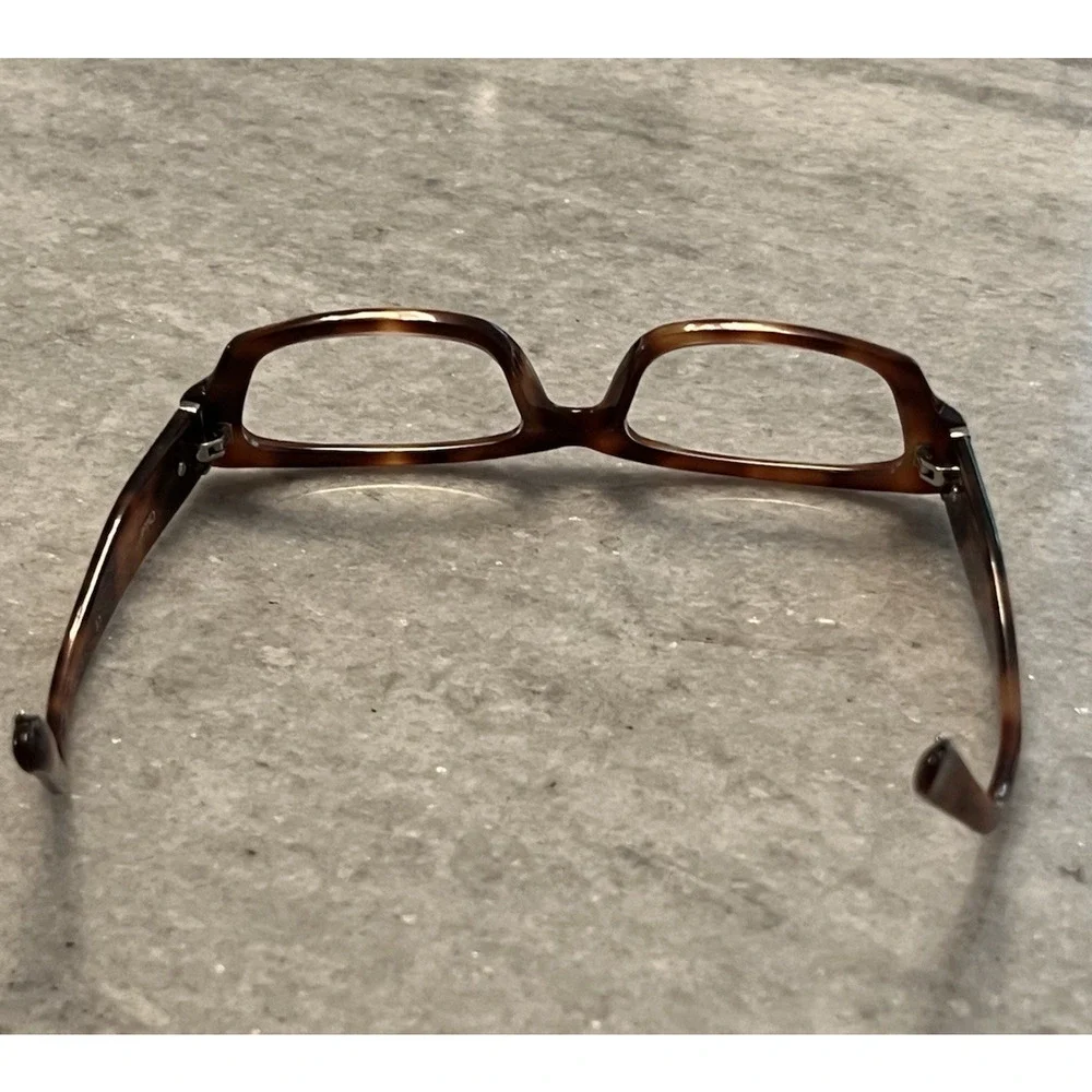 Chloe Eyeglasses Frames Rectangle Full Rim Tortoise Shell Brown 135